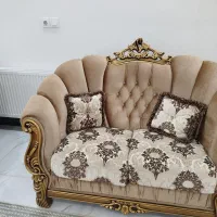 مبل راحتی سلطنتی7نفره فوق العاده تمیز  چوب|مبلمان خانگی و میز عسلی|بیرجند, |دیوار