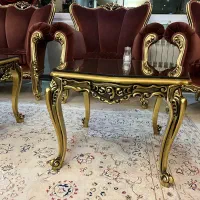 مبل سلطنتی ۹نفره چوب گردو  همراه ناهارخوری و لوستر|مبلمان خانگی و میز عسلی|اصفهان, کوی امیریه|دیوار