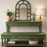 میز تلویزیون و آینه کنسول