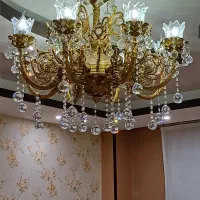 لوستر برنجی  زیبا