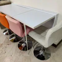 4عدد صندلی اپنی میز کمجا تاشو