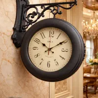 ساعت دوطرفه  پایه دار