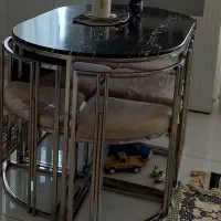 میز ناهار خوری استیل
