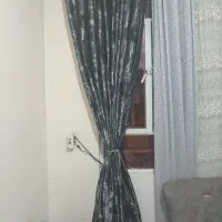 پارچه پرده طوسی تیره رنگ|پرده، رانر، رومیزی|مسجد سلیمان, |دیوار