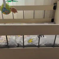 تخت نوزاد کنار مادر همراه با تشک|تخت و صندلی بچه|سهند, |دیوار