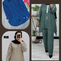 ست تونیک شلوار کریشه روزمادر مانتو تونیک ۴۴تا۵۰ ۵۲