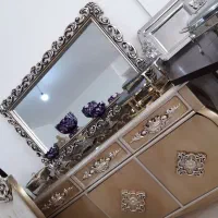 آینه کنسول تمام چوب