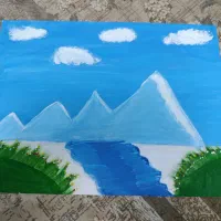 تابلوی نقاشی طرح و تمیز