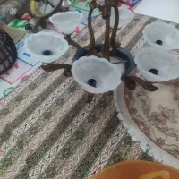 یه جفت لوستر ۶ شاخه چوبی خارجی|لوستر و چراغ آویز|ری, دولت‌آباد|دیوار