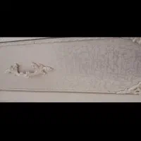 میز تلویزیون چوبی سفید در حد نو