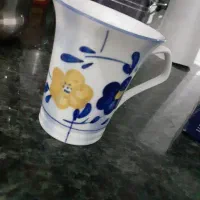شیر خوری و لیوان گل پنبه