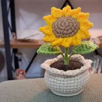 گلدان های بافتنی فانتزی‌ ودسته گلهای بافت زیبا|اسباب‌‌بازی|همدان, |دیوار