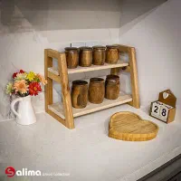 استند جا ادویه چوبی (چوب درخت چنار)