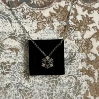 گردنبند برف نقره با سنگ خاص|بدلیجات|مشهد, سرافرازان|دیوار