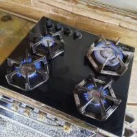 گاز رومیزی ۴ شعله ای تمیز و سالم