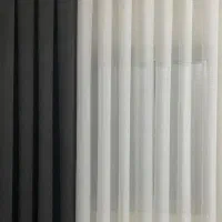 پارچه حریر ودکور طوسی تیره