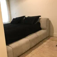 تخت مینیمال مدل ژورنالی طوسی رنگ