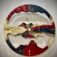 ساعت دیواری و جاکلیدی رزین