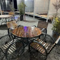 میزو صندلی چوبی|میز و صندلی غذاخوری|تربت جام, میان جام|دیوار