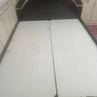تخت دونفره همراه باتشک رویال حراج کردم|تخت و سرویس خواب|زابل, |دیوار