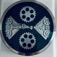 ساعت دیواری چرخ دنده متحرک