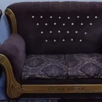مبل ۷ نفره،یک دست روی مبلی ۷نفره باچهاعدد عسلی|مبلمان خانگی و میز عسلی|پاکدشت, پاکدشت (مامازند)|دیوار