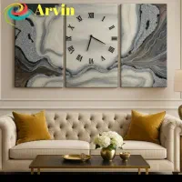 ساعت دیواری رزینی،میزگرد رزین ،جلو مبلی