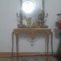 آینه شعمدان برنجی قدیمی