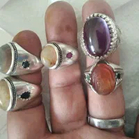 انگشتره نقره بانگین های معدنی اصل و خط