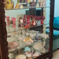 ویترین چوب و شیشه آنتیک