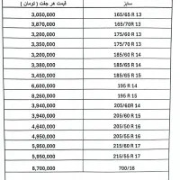 لاستیک مصوب دولتی کویر تایرو یزد تایر سواری و باری