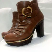 نیم بوت چرم اصل