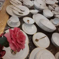 سرویس چینی محو مناسب جهیزیه آکبند با جعبه