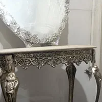 آینه و شمعدان و میز طرح نقره