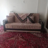 دو عدد مبل راحتی تاشو سه‌نفره ویک عدد تک نفره