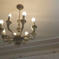 لوستر قدیمی سیاه قلم ۸شاخه