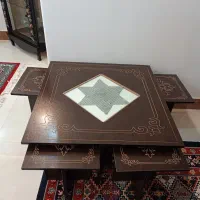 مبل 7نفره همراه جلو مبلی بوفه|مبلمان خانگی و میز عسلی|خلخال, |دیوار