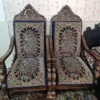 مبل قالی با چوب گردو وقالی کرمون و مبل قالی تهران|مبلمان خانگی و میز عسلی|رفسنجان, |دیوار