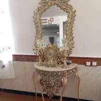 آینه شمعدان طرح برنزی