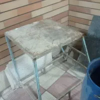 تخته زیرپایی و بشکه ابی چهارپایه فلزی سنگین|مصالح و تجهیزات ساختمان|تبریز, |دیوار