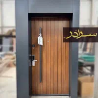 درب ضدسرقت ترمو سکوریت نرده شیشه ای،لمینت کدP044