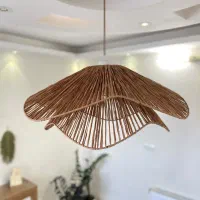 لوستر وآباژور رافیا ترک