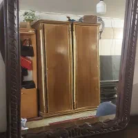 میز آرایشی با آینه سالم و تمیز|تخت و سرویس خواب|خمینی‌شهر, |دیوار