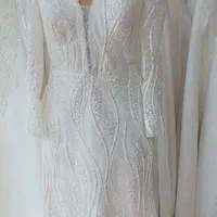 لباس عروس عقد،اروپایی دست دوز،مدل ماهی گول تکین|لباس|ارومیه, |دیوار