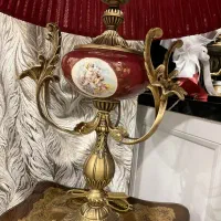 یک جفت اباژور برنز آکبند|چراغ خواب و آباژور|تهران, جوادیه|دیوار