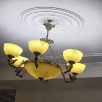 لوستر آنتیک طرح فرشته  تمام برنز سنگین