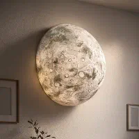 دیوارکوب ماه سه بعدی رئال