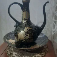 آفتابه لگن شیشه ای قدیمی، آباژور عروسکی