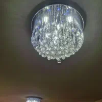 فروش دو لوستر گرد قطر ۵۰ و یک لوستر قطر ۲۰