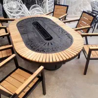 مبلمان باغی آتشدان تاب باغی مدل آساره کد poyy8990